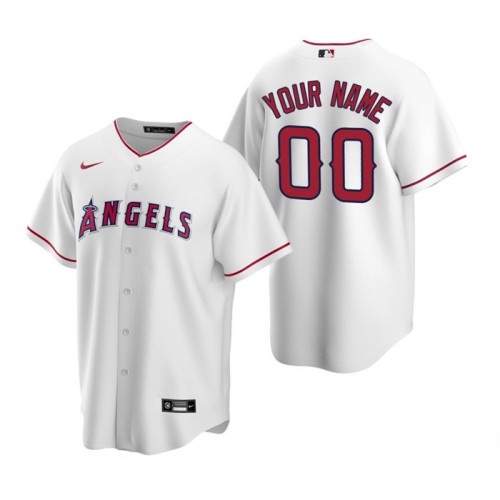 Youth Los Angeles Angels Active Player Custom White Cool Base Stitched Jersey